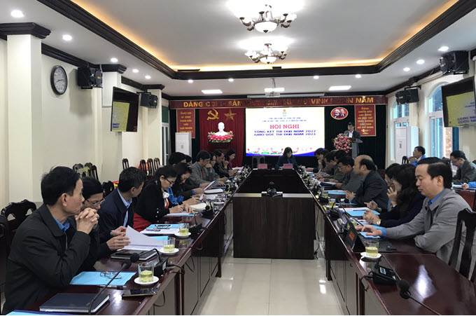 Cụm thi đua LĐLĐ 7 tỉnh Trung du và Miền núi phía Bắc tổ chức Hội nghị tổng kết công tác thi đua năm 2022